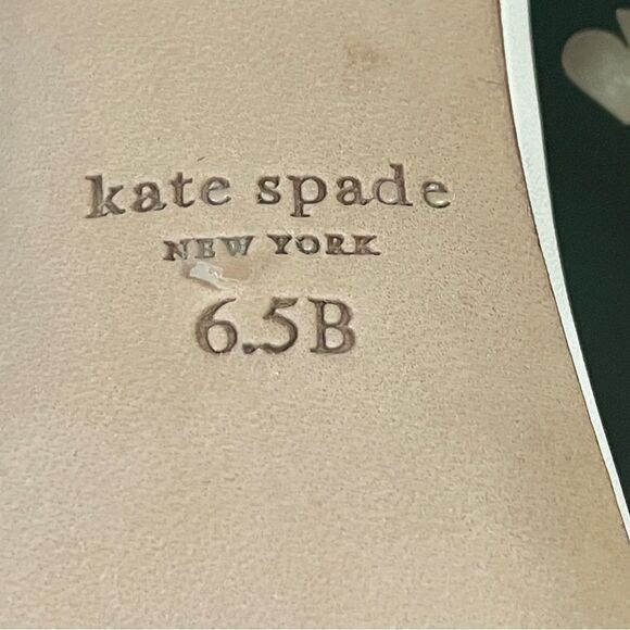 NIB Kate Spade Rosa Pearly Stud Ankle-strap Block Heels Ivory Parchment Size 6.5 - Picture 13 of 13